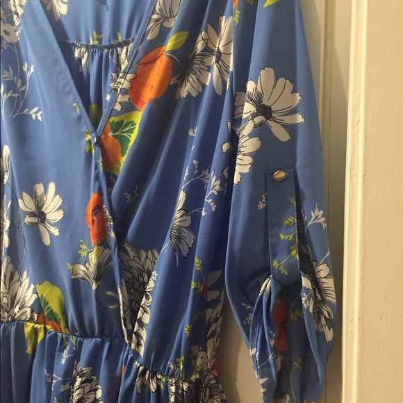 🔥Karlie Romper Blue Floral- New - Picture 5 of 7